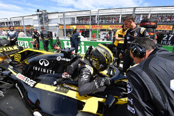 Nico Hulkenberg, Renault Sport F1 Team R.S. 18, in griglia