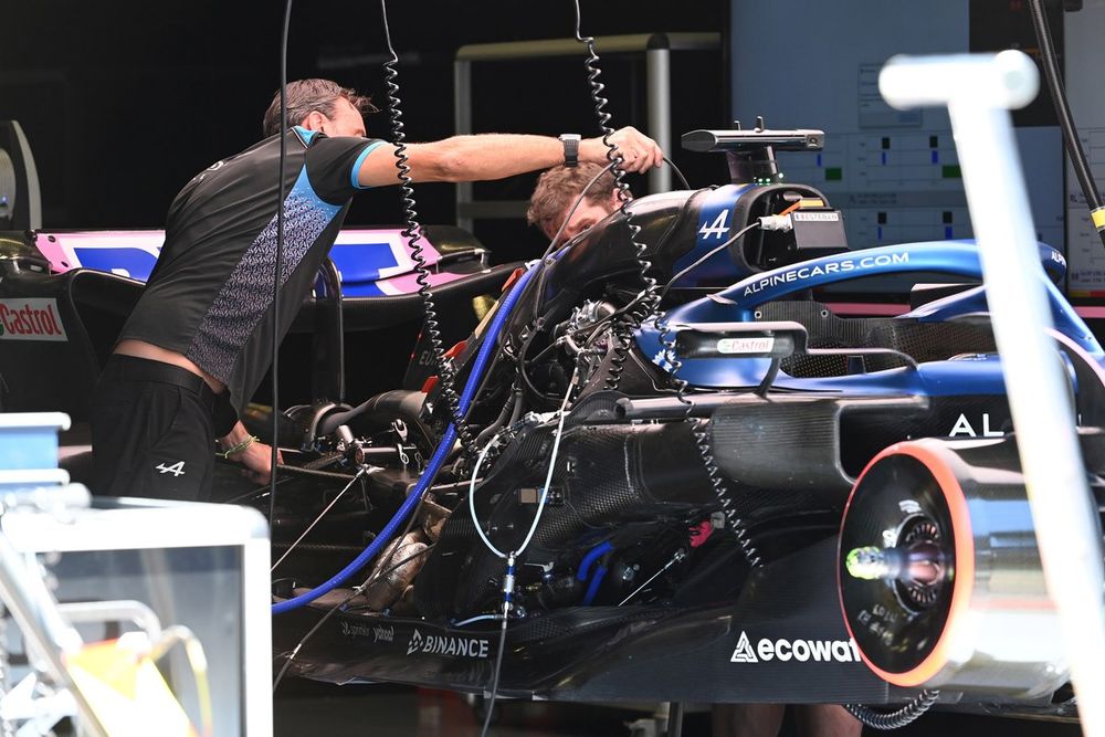 Alpine A523, dettaglio della power unit francese