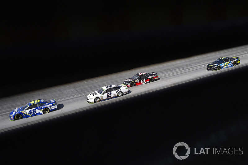 3. Jimmie Johnson, Hendrick Motorsports Chevrolet and Brad Keselowski, Team Penske Ford