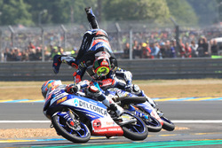 Marco Bezzecchi, Prustel GP, Jorge Martin, Del Conca Gresini Racing, Fabio Di Giannantonio, Del Conca Gresini Racing Moto3 crash