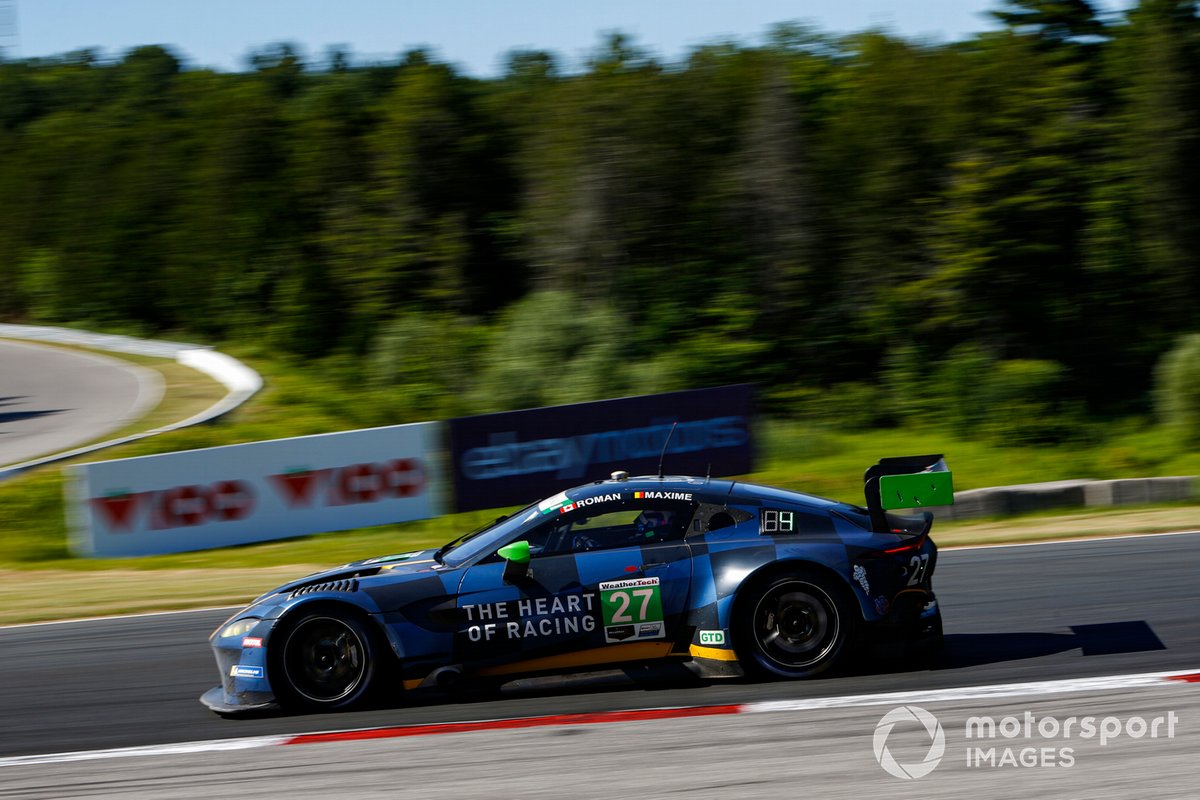 #27: Heart of Racing Team, Aston Martin Vantage GT3, GTD: Roman De Angelis, Maxime Martin