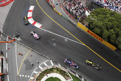 Carlos Sainz Jr., Renault Sport F1 Team R.S. 18, Sergio Perez, Force India VJM11, Pierre Gasly, Toro Rosso STR13 and Nico Hulkenberg, Renault Sport F1 Team R.S. 18