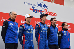 Franz Tost, Scuderia Toro Rosso Team Principal, Pierre Gasly, Scuderia Toro Rosso, Brendon Hartley,