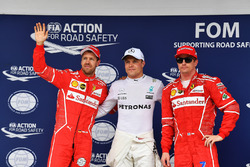 Sıralama turları ilk 3: Pole Valtteri Bottas, Mercedes AMG F1, 2. Sebastian Vettel, Ferrari, 3. Kimi Raikkonen, Ferrari
