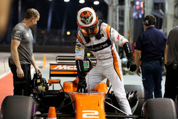 Stoffel Vandoorne, McLaren in parc ferme