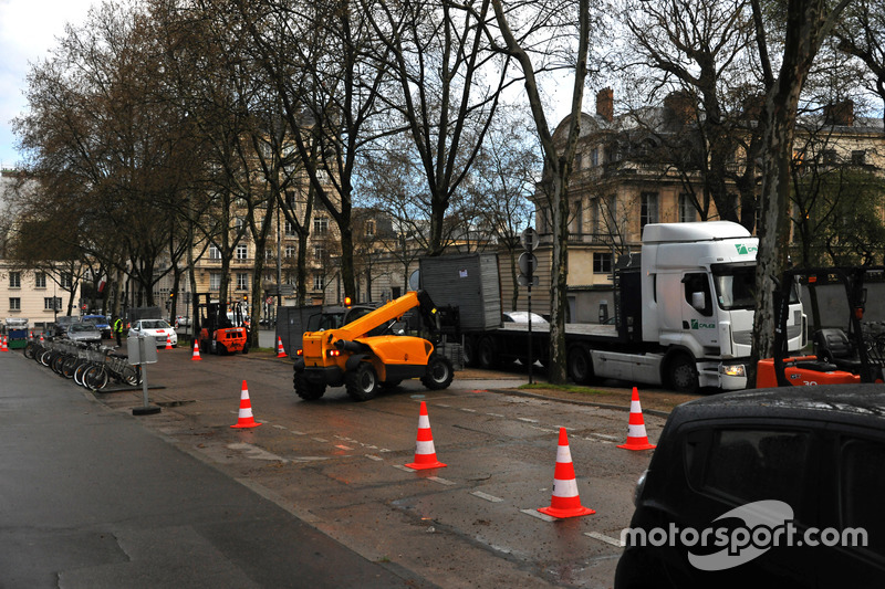 Voorbereidingen op de ePrix van Parijs