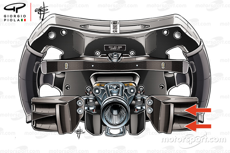Le volant de Lewis Hamilton sur la Mercedes W08