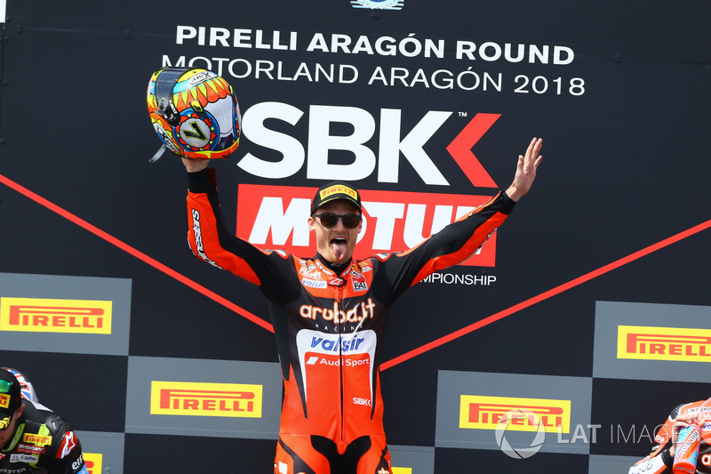 Podium : Chaz Davies, Aruba.it Racing-Ducati SBK Team