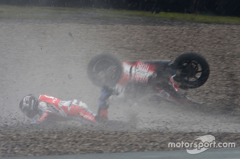 Sturz: Scott Redding, Pramac Racing