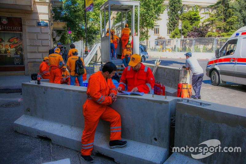 Il circuito in preparazione