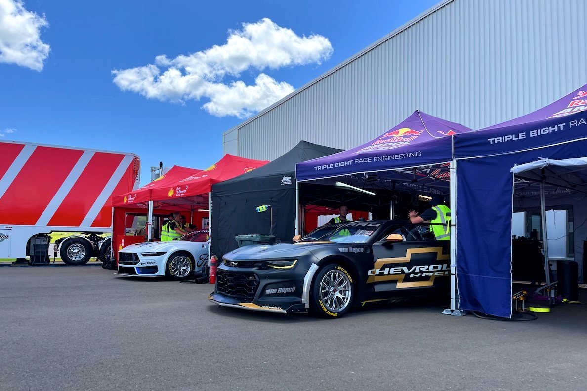 Supercars VCAT testing at Wellcamp Airport