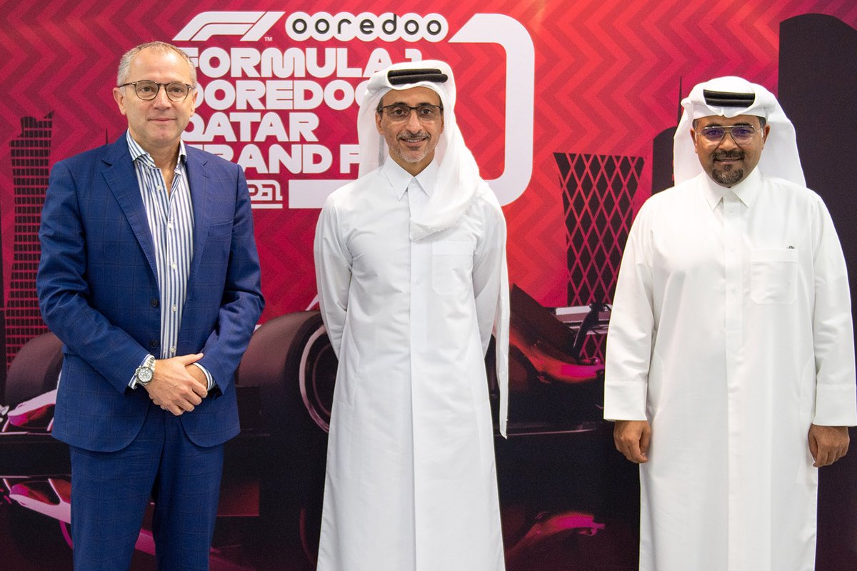 Abdul Rahman Bin Abdul Latif Al Mannai, President QMMF, Stefano Domenicali, President and CEO F1