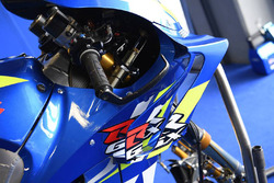 Fairing detail on the bike of Alex Rins, Team Suzuki MotoGP