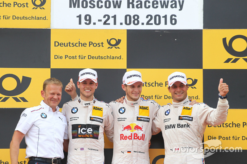 1. Marco Wittmann, 2. Tom Blomqvist, 3. Bruno Spengler