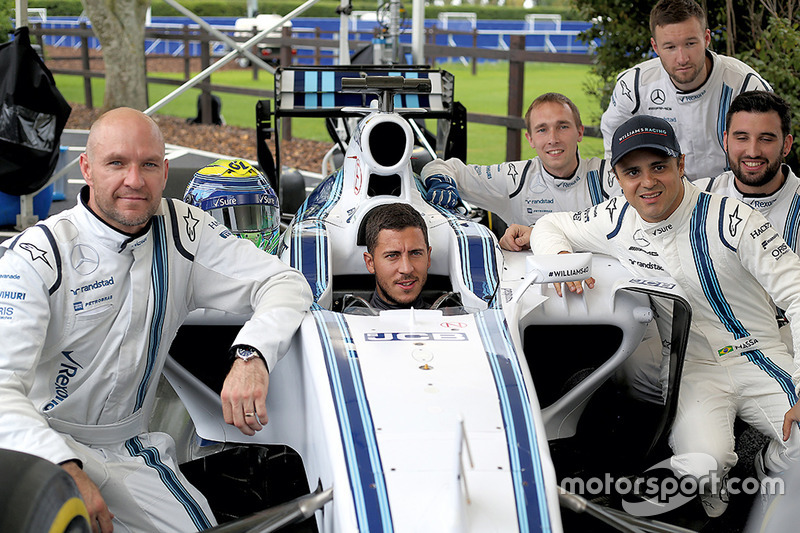 Felipe Massa, Williams with Chelsea FC player Eden Hazard