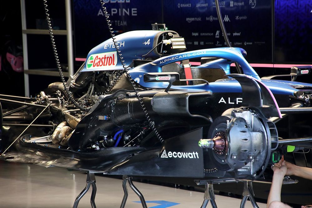 Alpine A523 detalle del motor