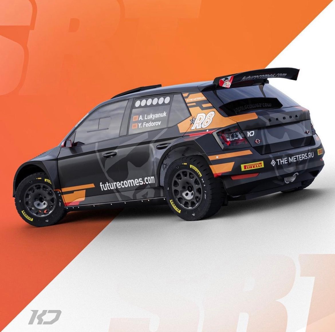Alexey Lukyanuk, Yaroslav Fedorov, Skoda Fabia Rally 2 evo