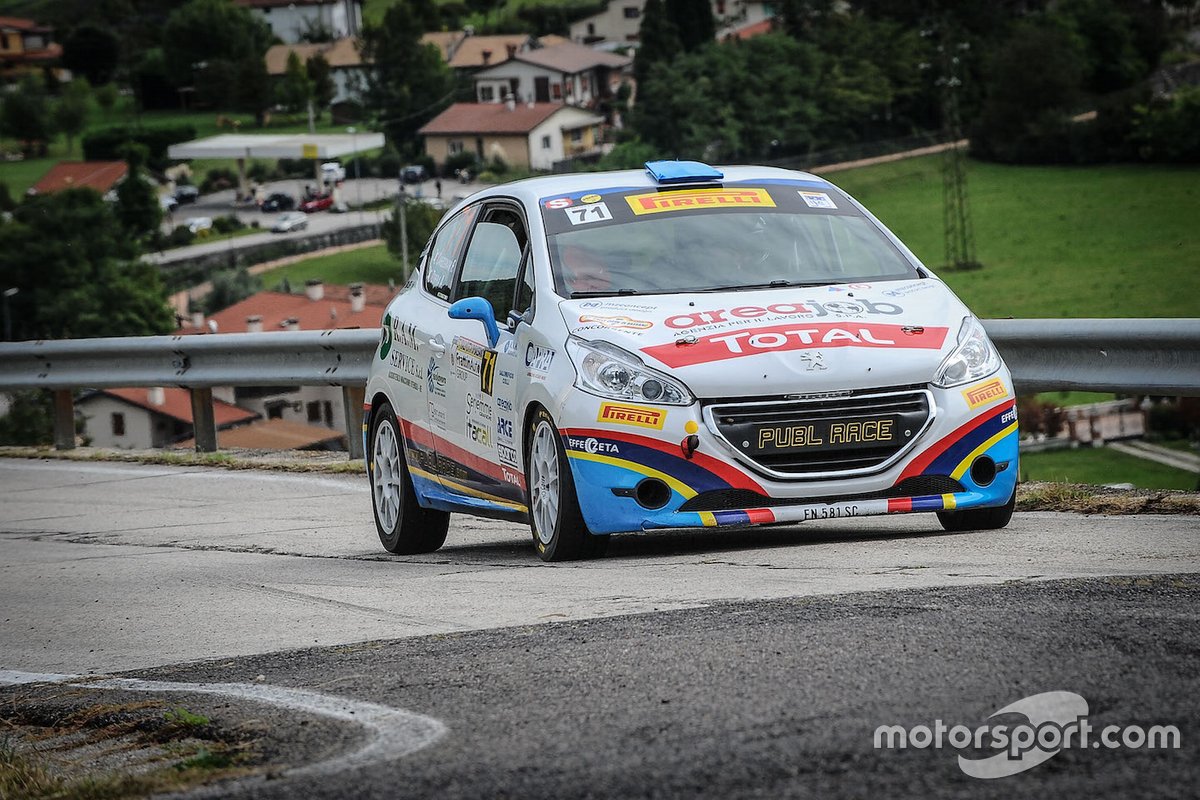 Alessandro Zorra, vince la Peugeot Competition 208 Rally Cup PRO