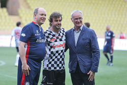 HSH Prince Albert of Monaco, Fernando Alonso, McLaren and Claudio Ranieri, Leicester City Manager at