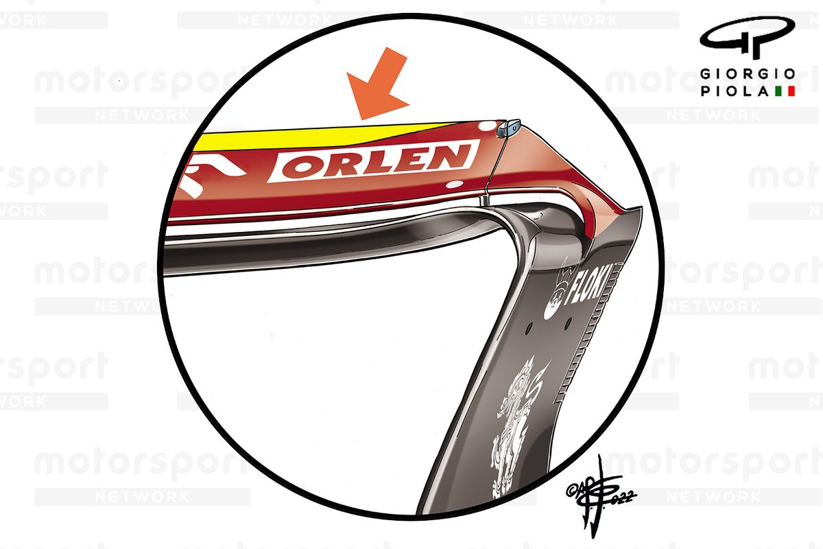 Alfa Romeo C42 rear wing detail