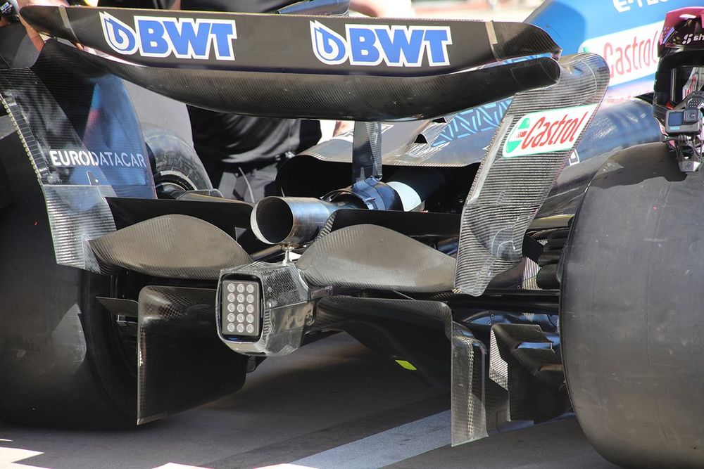 Alpine A523 detalle del difusor trasero