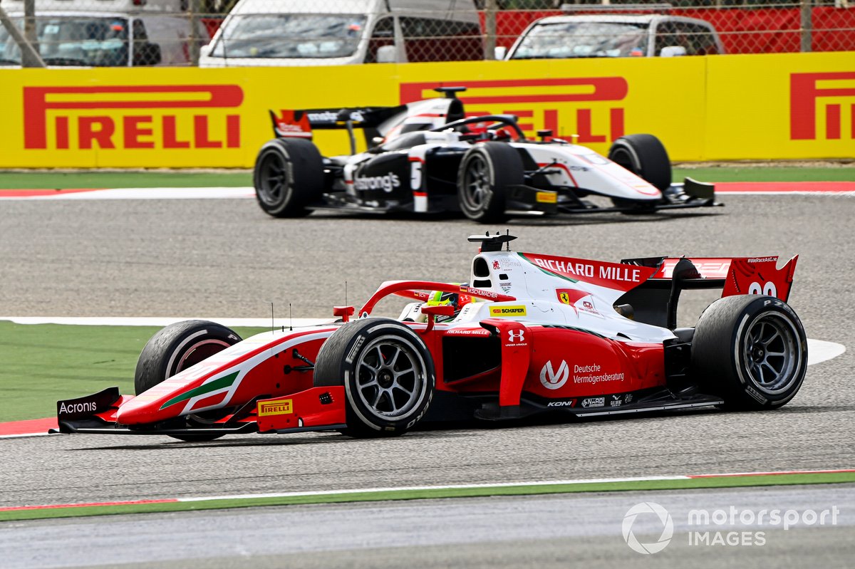 Mick Schumacher saat turun bersama Tim Prema Racing di FIA F2 2020 lalu.