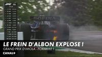 Drapeau rouge en Q1 après l'explosion du frein arrière d'Alex Albon