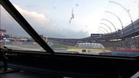 In-car camera: William Byron turns Denny Hamlin under caution at Texas