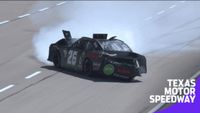 Jeffrey Earnhardt spins into wall at Texas