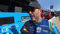 Jimmie Johnson on day 1 of practice at the Indy 500