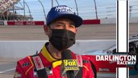 Larson breaks down Darlington: ‘I’m struggling but I’m fast’