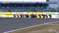 Le départ du Grand Prix de Grande-Bretagne