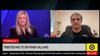 Montoya gives tribute to Sir Frank Williams