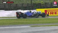 Nicholas Latifi neemt verkeerde afslag in VT2 F1 Japan