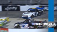 Round of 8 drivers bump and battle out front at Martinsville