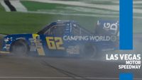 Todd Bodine gets loose in turn, spins out at Las Vegas