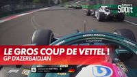 Verstappen s'envole au restart à Bakou