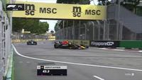 Verstappen zet snelste tijd neer in VT1 Singapore