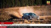 WRC: M-Sport's 2022 car test continues in Spain