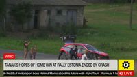 WRC: Tanak’s hopes of a home win at Rally Estonia ended by a crash