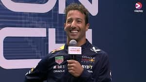 Daniel Ricciardo aanwezig als derde rijder bij Red Bull-launch van RB19