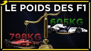 Le surpoids des F1 depuis 2007