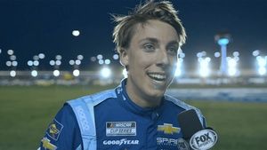 Hocevar: 'Just thought I'd make it entertaining' in wild Kansas finish
