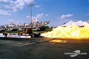 Flames, famous drivers star in 'Night Under Fire' at Summit
