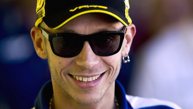 Valentino è arrivato nei box della Ducati