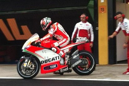 In pista anche le Ducati di Hayden e Dovizioso