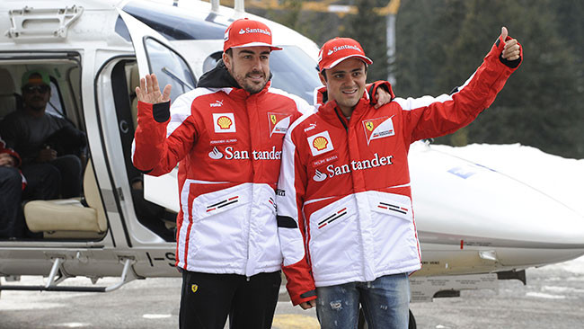 Anche Alonso e Massa sono già a Campiglio