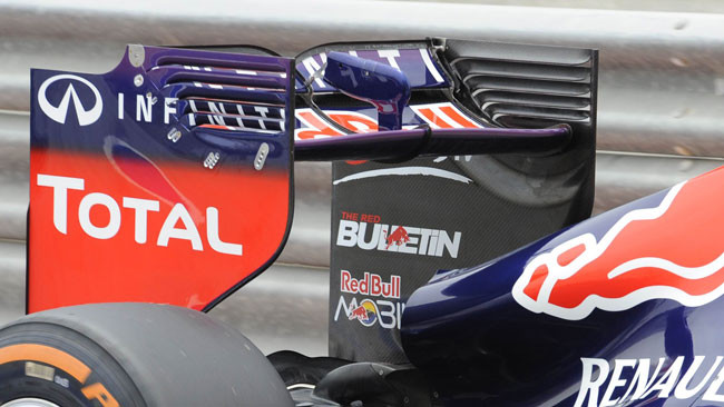 La Red Bull punta sull'alettone posteriore più carico