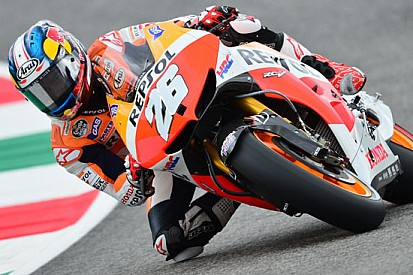 Pedrosa in difficoltà con il poco grip trovato oggi