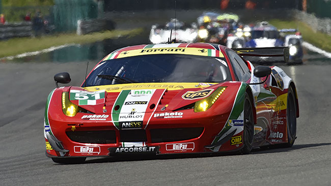 Bruni e Vilander tingono di Rosso Spa tra le GTE